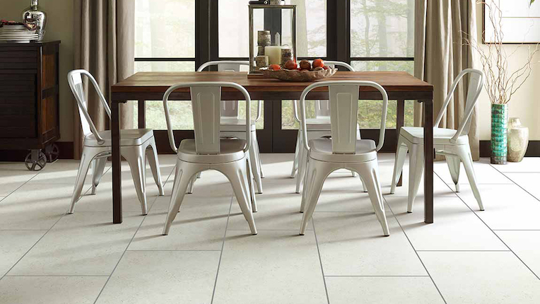 tile flooring in a kitchen